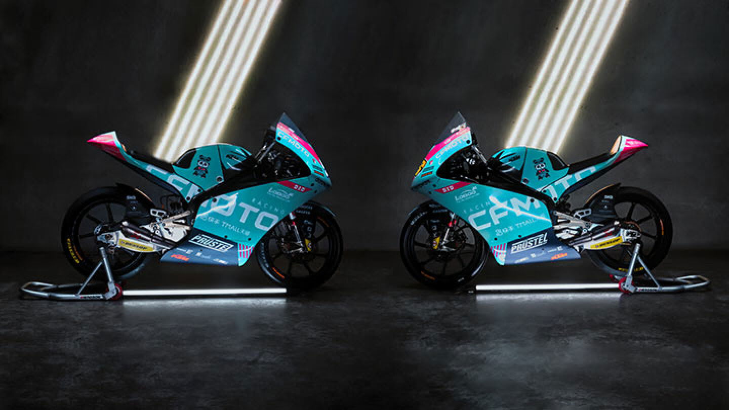 Moto3: PrustelGP unveils turquoise 2022 CFMOTO colours